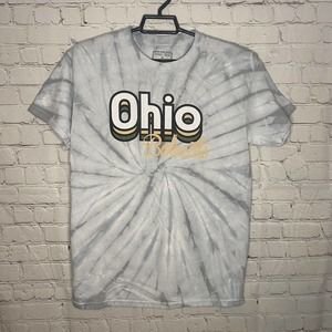 Ohio University Bobcats Tie Dye TShirt Mens M Retro Gameday Couture Social House